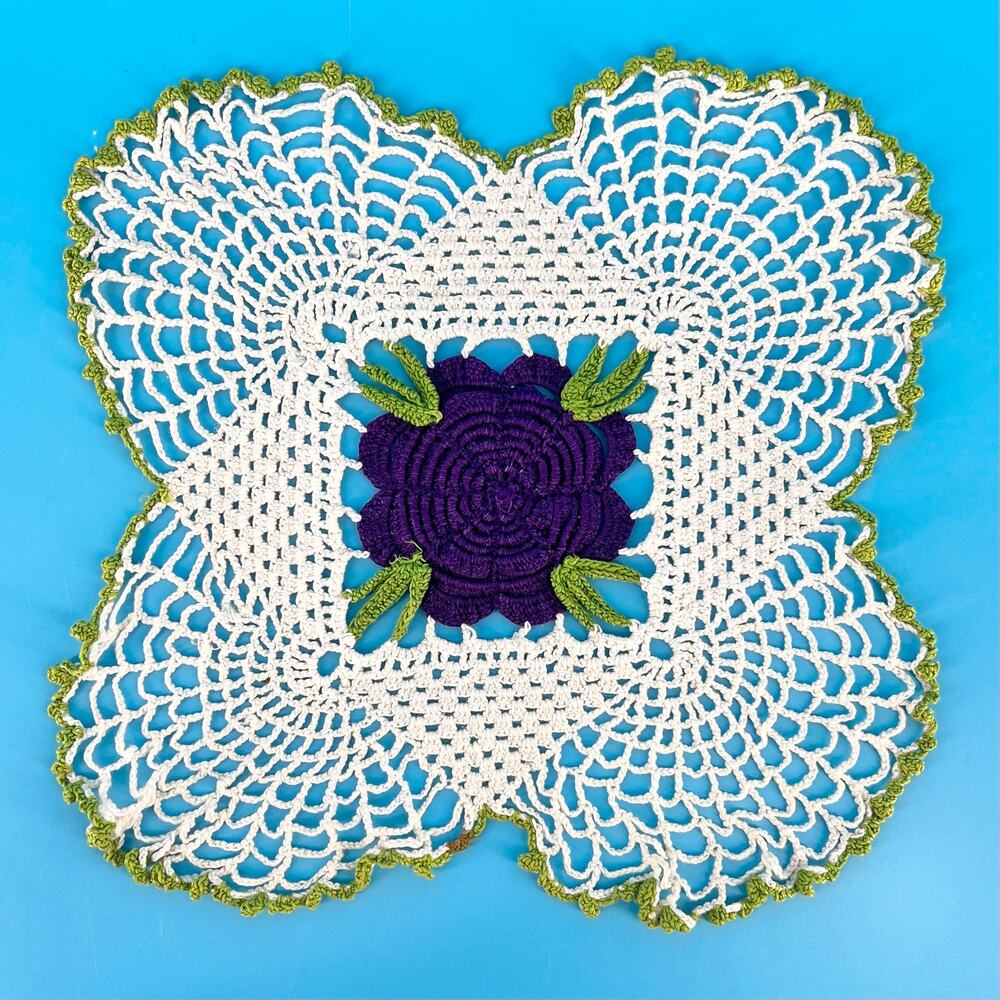 70s Crochet Doily Cottage 1970s Vintage